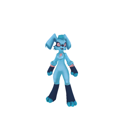 Blue Alien Bunny