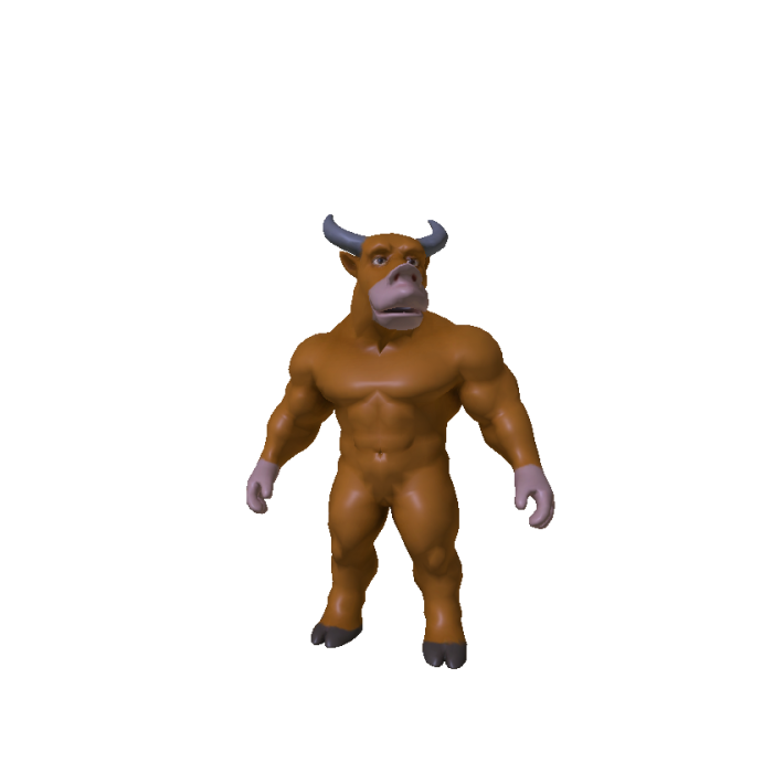 Niu Lai Muscle Chad Dad Cow animal