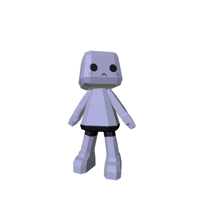 Low Poly Chibi Wii Mii [2D & 3D Clothing]