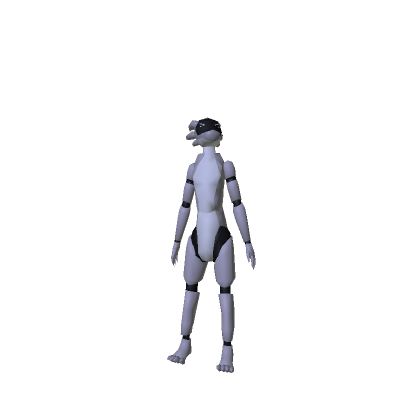 Grey Robot Furry