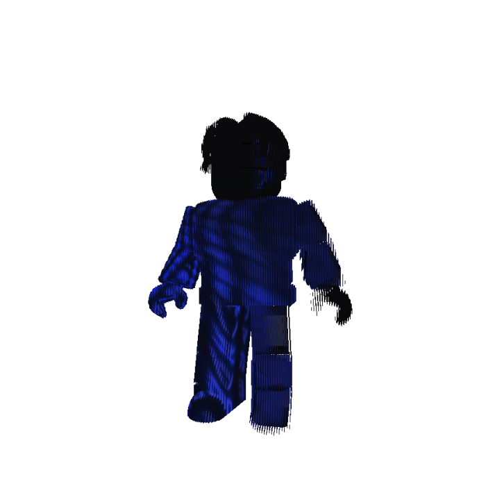 [ANIMATED] Hacker Black + Dark Blue Bacon Boy