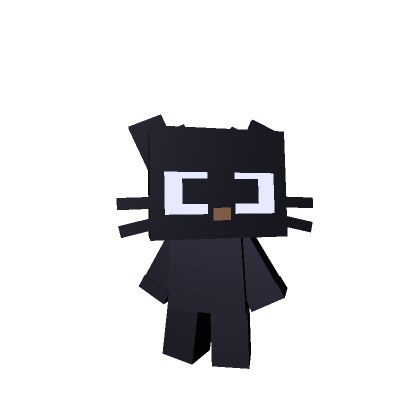 Mini Black Cat Pixel