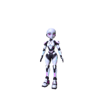 Neon Cyber Girl