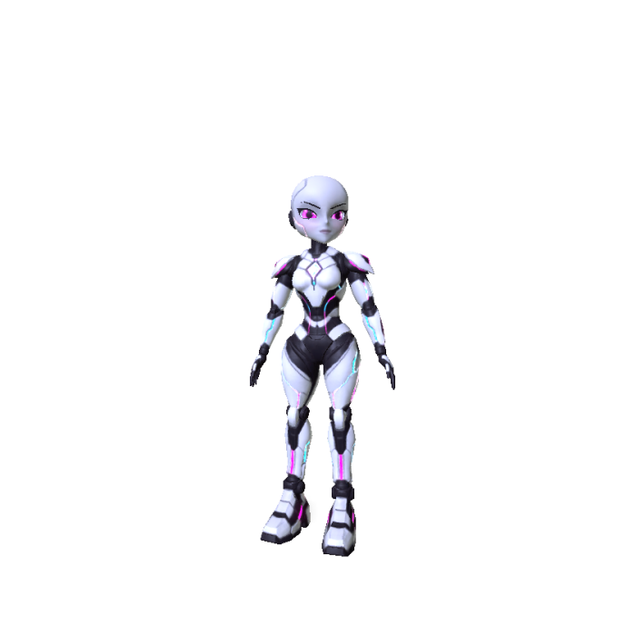 Neon Cyber Girl
