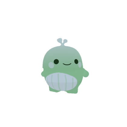 Cute Mini Mint Whale thumbnail