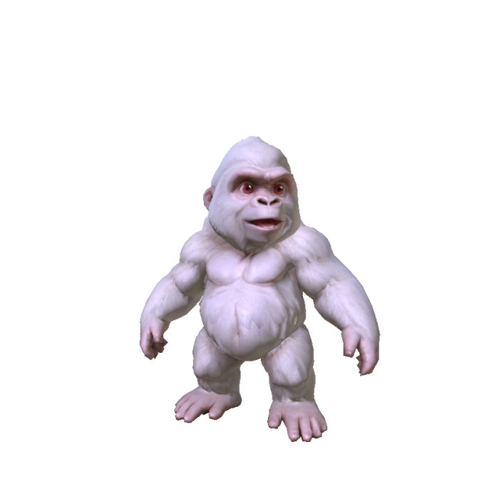 Mini Baby Albino Gorilla