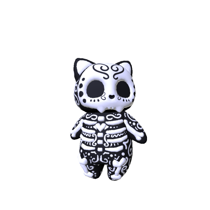 Sugar Skull Cat Plushie (RECOLORABLE)