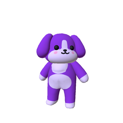 Mini Chibi Purple Dog thumbnail