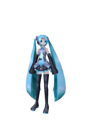 low poly miku - Roblox