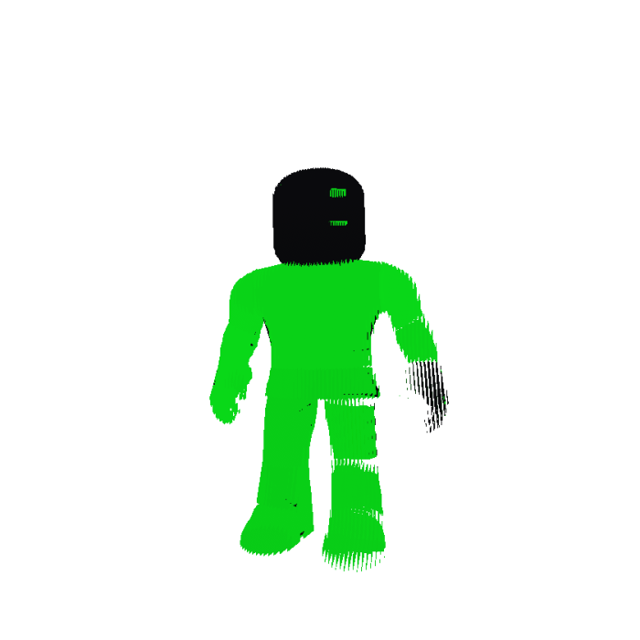 [ANIMATED] Green + Black Color Changing Boy Body