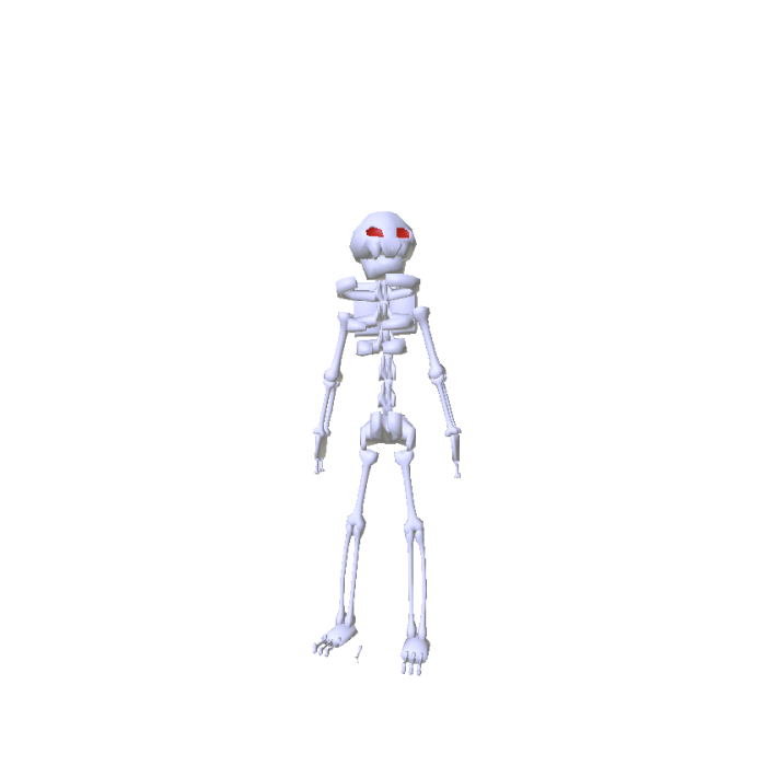 Skelly With Red Eyes