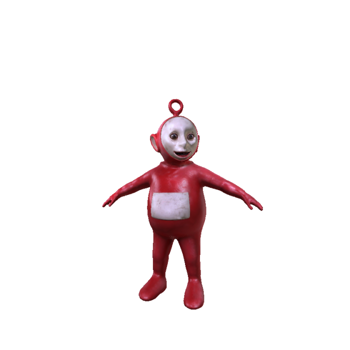 scary creepy red teletubbies horror human meme