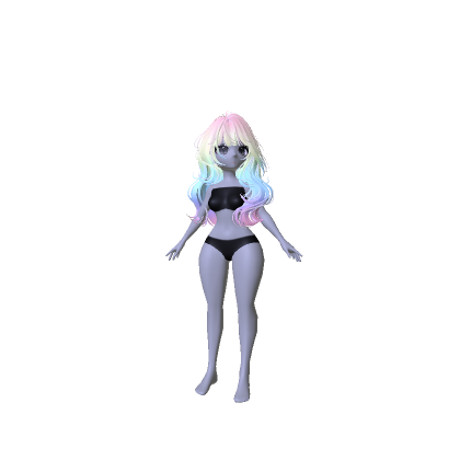 Anime It-Girl Luna Doll W/ Wispy Rainbow Waves