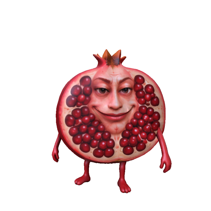 Funny Smiling Pomegranate