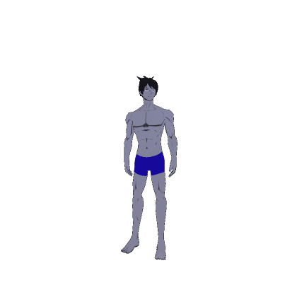 Accurate Anime Man Black Hair (Recolorable)