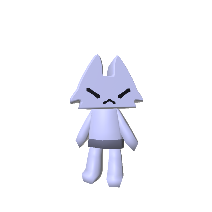 Low Poly Retro Chibi Cute Cat thumbnail