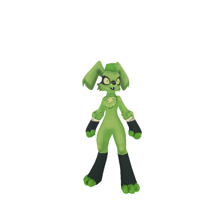 Green Alien Bunny