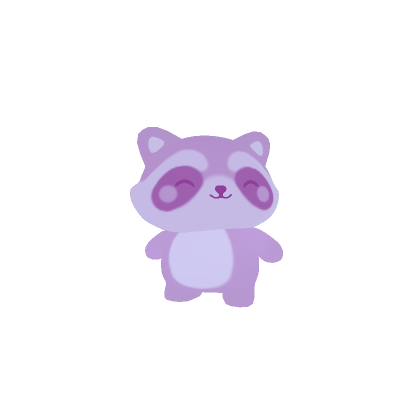 Mini Raccoon Plushie (PINK)