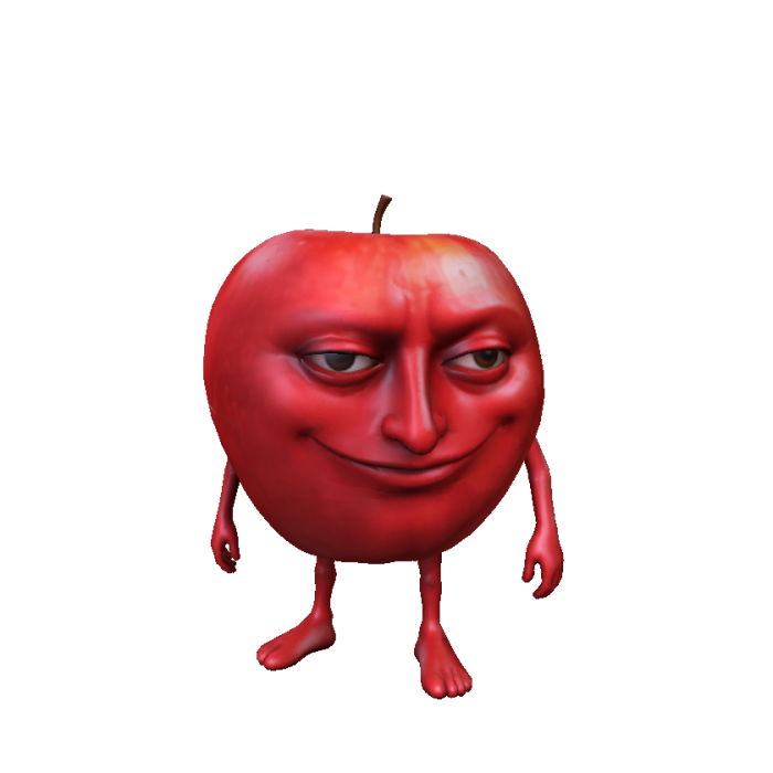 Funny Smiling Apple