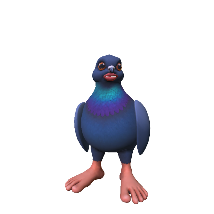 Sigeon Whispering Pigeon Tiki