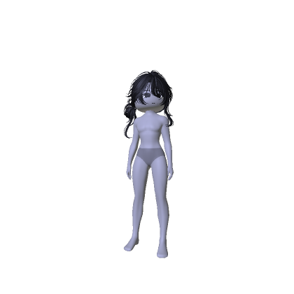 Androgynous Athletic Body W/ Wolfcut Bun thumbnail
