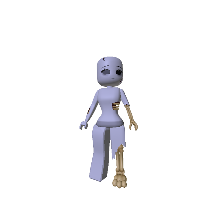 Woman Zombie Body Thin