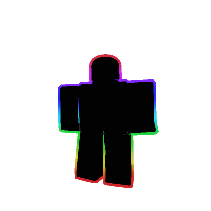 rainbow outline blocky