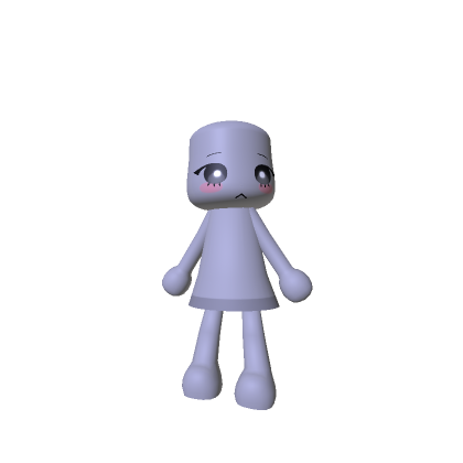 Low Poly Wii Chibi Doll Girl [ 2D & 3D Clothing ]