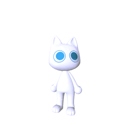 Mini White Cat