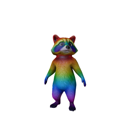 Rainbow Raccoon