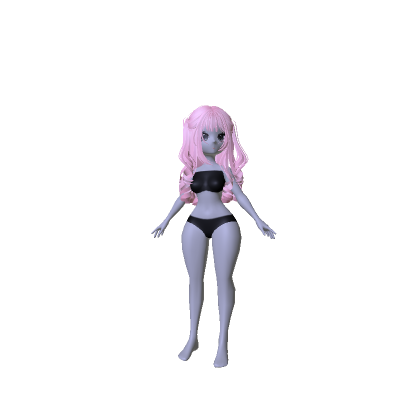 Anime It-Girl Luna Doll W/ Curly Pink Pigtails