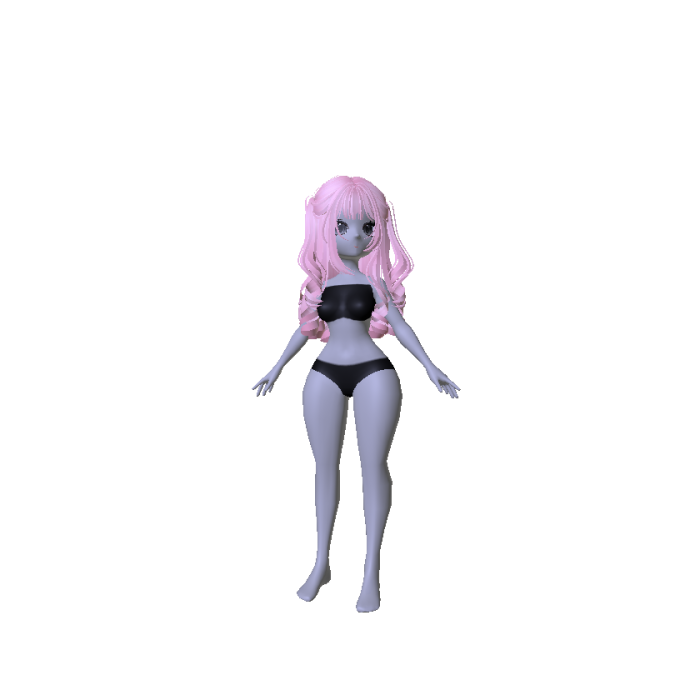 Anime It-Girl Luna Doll W/ Curly Pink Pigtails