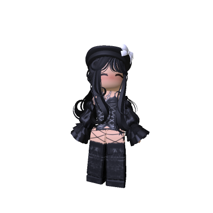 Dark emo Victorian rococo outfit - Roblox
