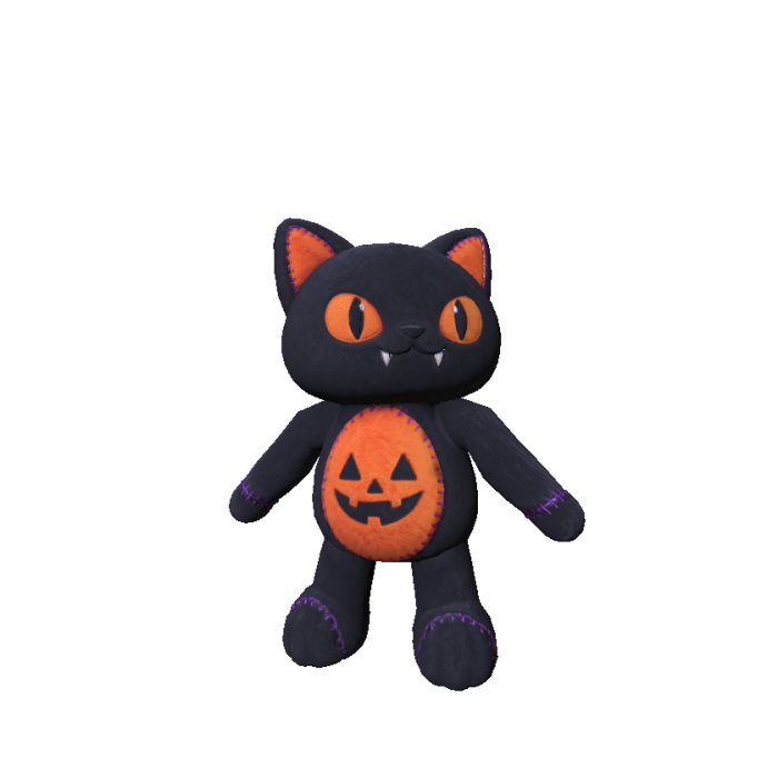Plush Pumpkin Cat
