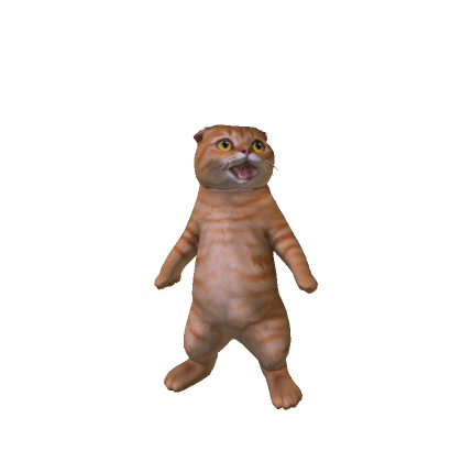 Orange Realistic Cat