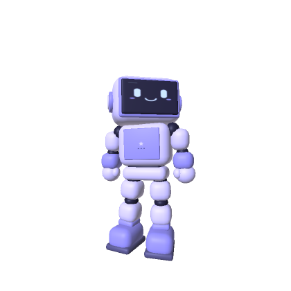 Cute Lavender Robot - Semmi