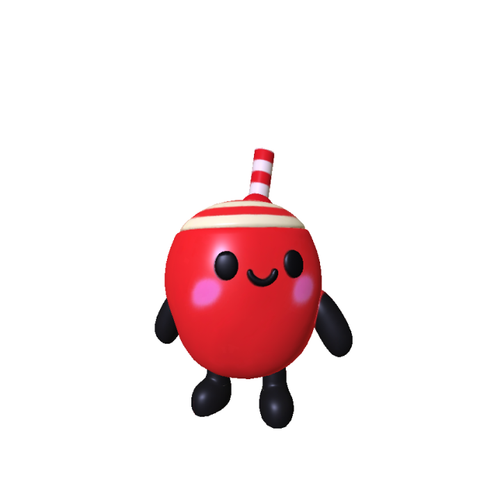 Cute Little Red Coconut