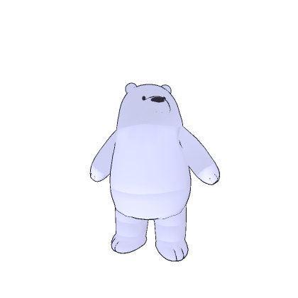 2D Mini Bear (Recolorable)