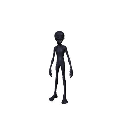 Matte Black Alien Body