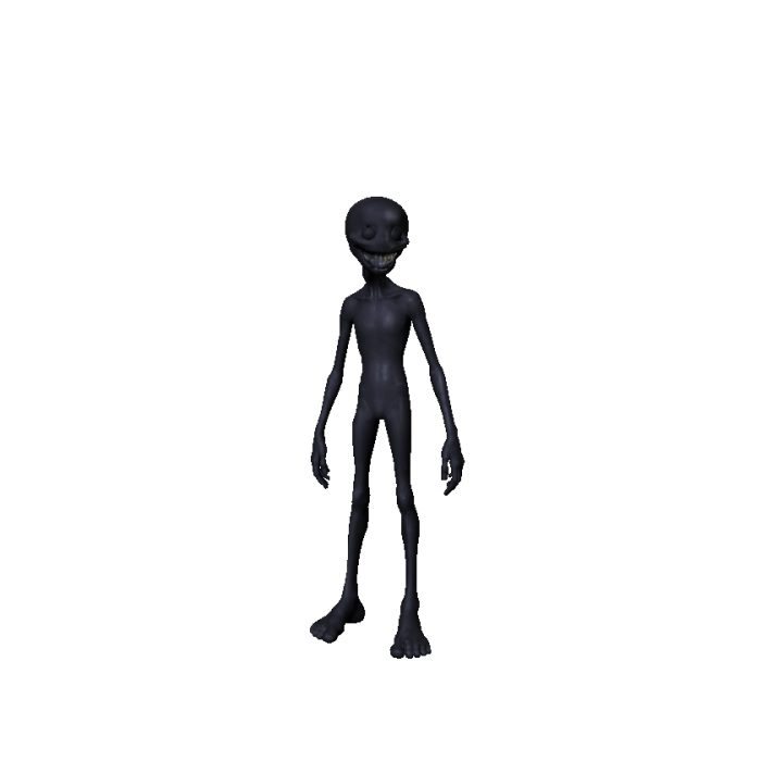 Matte Black Alien Body