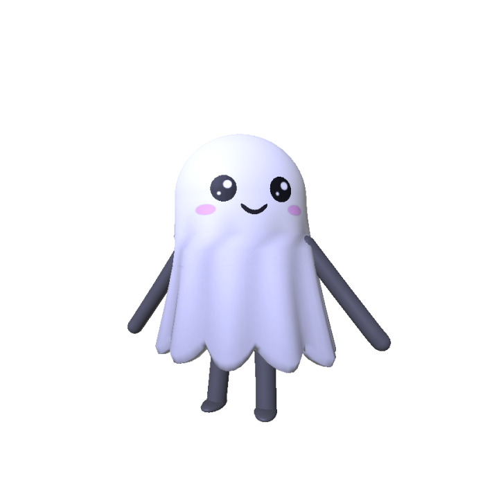 Cute Mini Ghost [Recolorble]