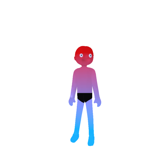 Glowing Red Blue Gradient