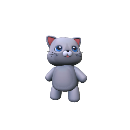 Mini Cute Cat (Grey) thumbnail