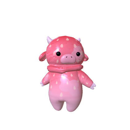 Strawberry Ice Cream Cow