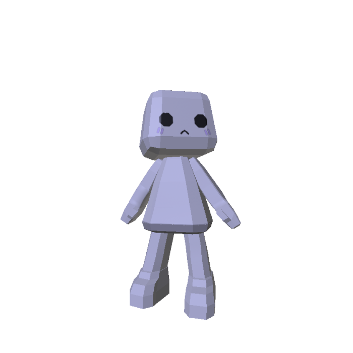 Low Poly Chibi Wii Mii