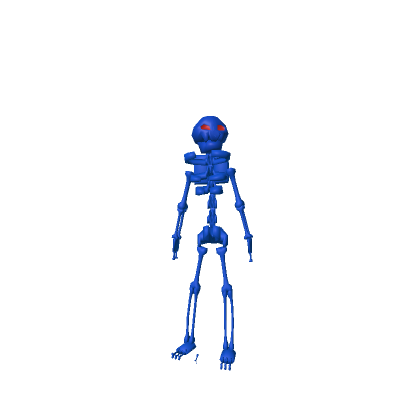 Blue Skelly With Red Eyes