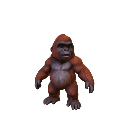Mini Baby Orange Gorilla
