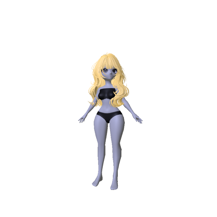 Anime It-Girl Luna Doll W/ Wispy Yellow Waves