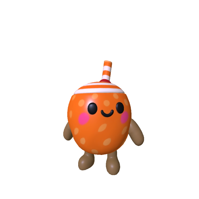 Cute Little Orange Coconut