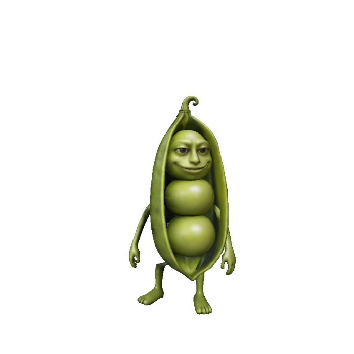 Funny Smiling Pea